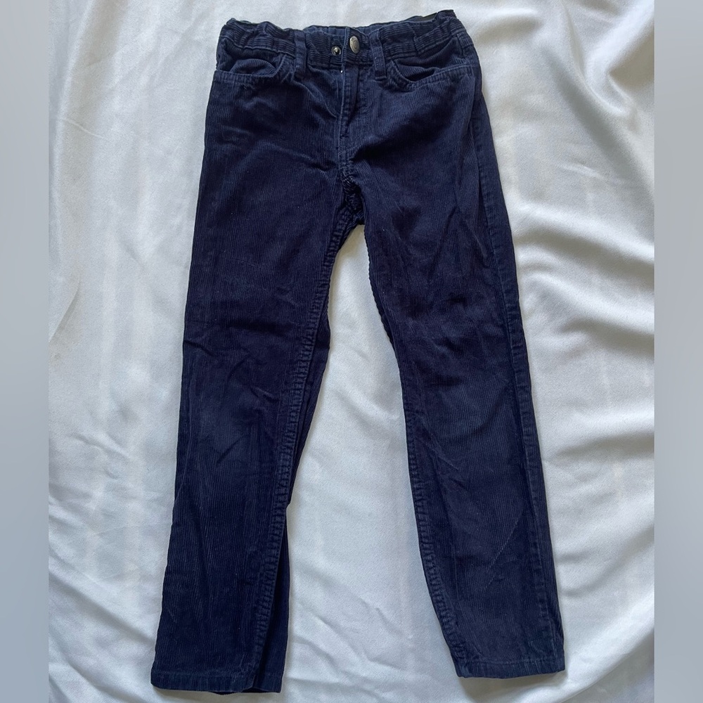 H&M Kids Corduroys 6 pair Set - Brown, 2 Navy, Olive, Light Blue, Dark Green - Picture 5 of 6